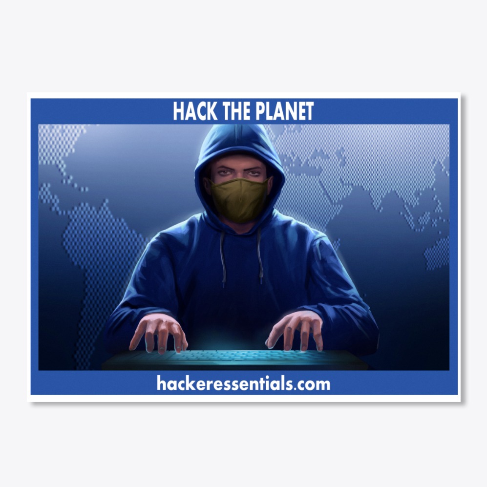 Hack The Planet - Sticker.
