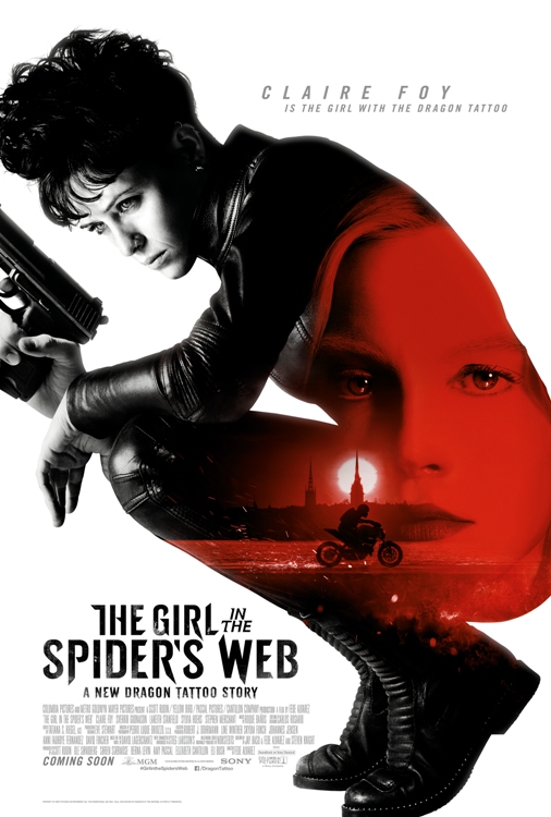 Expnd view of The Girl In The Spider's Web movie poster.