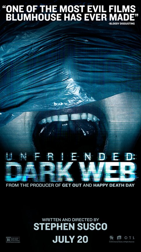 Unfriened; Dark Web movie poster.
